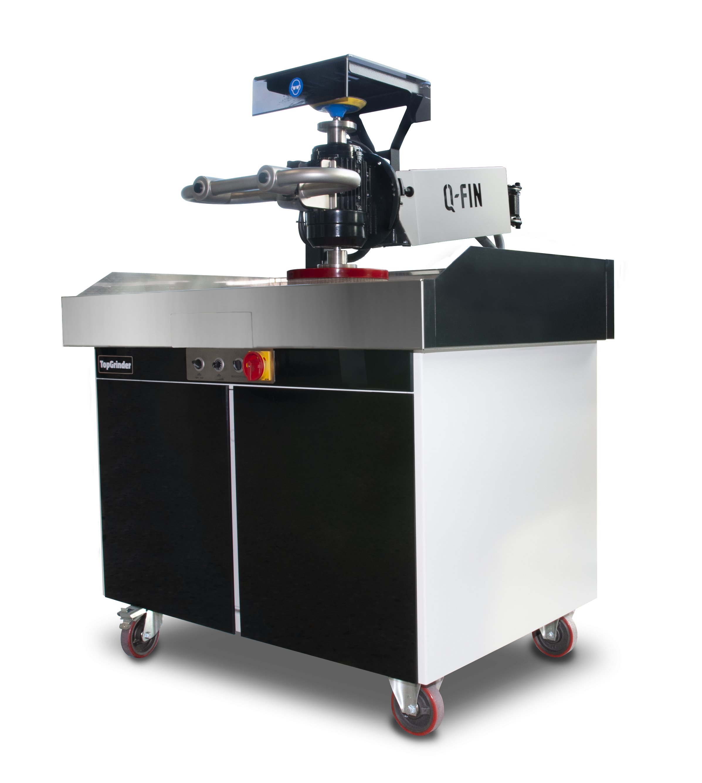 Q-FIN TopGrinder Vakuum und 4 Magneten