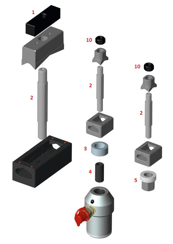 ALFRA Zugbolzen Gr. 0    Ø28.3  abgefl. 22 mm  L 170 mm